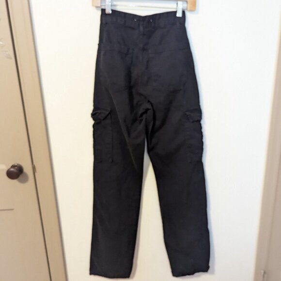 Stradivarius STR High Rise Cargo Pants Black Retro 90's Y2K ASOS - Picture 6 of 8